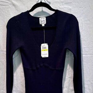 HIPPIE ROSEJuniors' Bodycon Bustier Sweater Dress black size medium